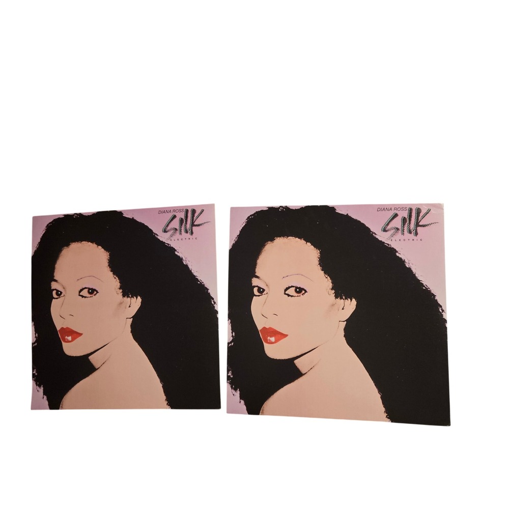 Diana Ross Silk Electric Vintage 1982 Promo Flat Album Posters 12x12 Funk / Soul